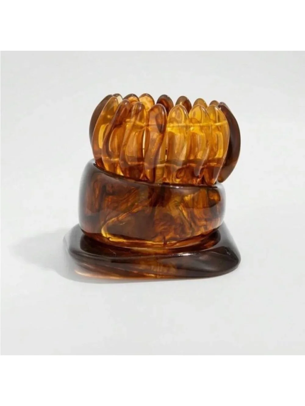 Brown Bangle Bracelet Q281